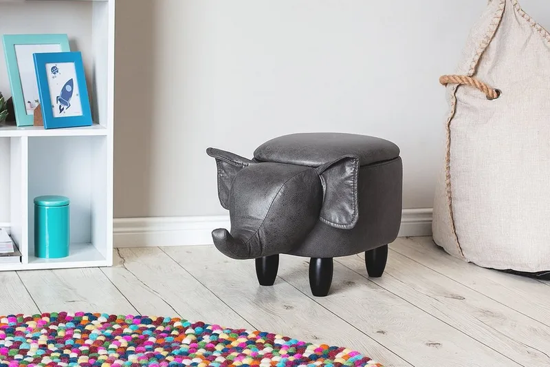Elephant Sittpuff 70 cm - Grå - Möbler - Stolar & fåtöljer - Pall & puff - Sittpuff
