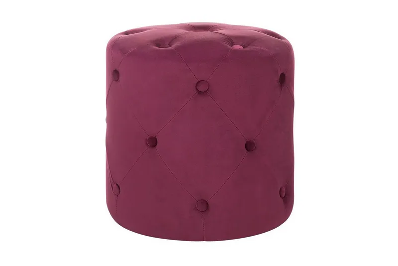 Emmerlyn Sittpuff Sammet - Röd - Möbler - Stolar & fåtöljer - Pall & puff - Sittpuff