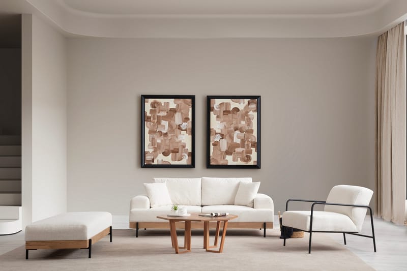 Eti Sittpuff 68 cm - Vit - Möbler - Stolar & fåtöljer - Pall & puff - Sittpuff