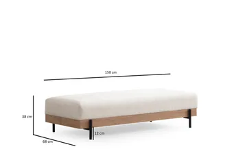 Eti Sittpuff 68 cm - Vit - Möbler - Stolar & fåtöljer - Pall & puff - Sittpuff