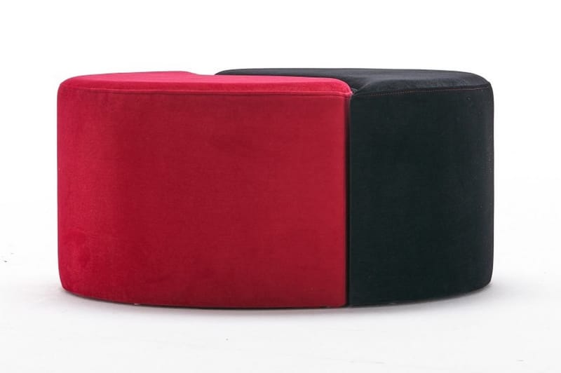 Etormay Sittpuff - Röd/Svart - Möbler - Stolar & fåtöljer - Pall & puff - Sittpuff