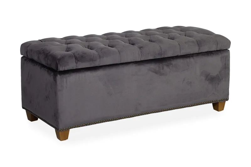 Fotpall Holmes Velvet Med Förvaring 112x46xh47, undefined