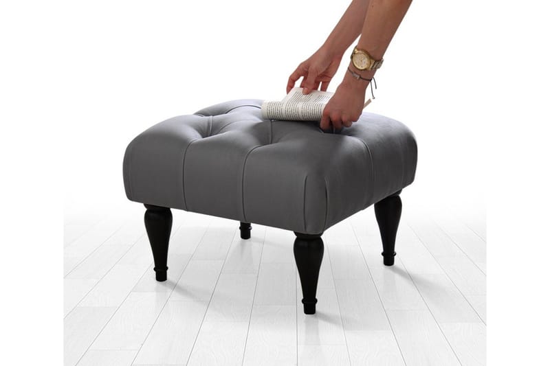 Frankfort Sittpuff 51 cm - Grå - Möbler - Stolar & fåtöljer - Pall & puff - Sittpuff