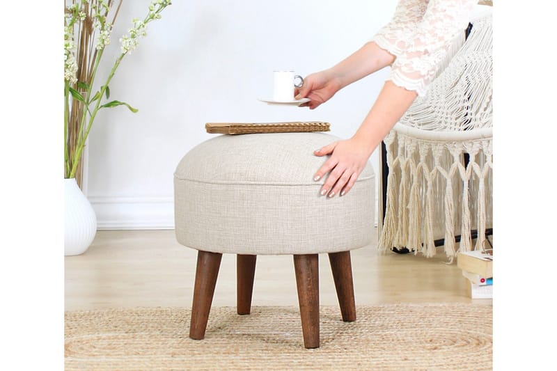 Fredericton Sittpuff 45 cm - Beige - Möbler - Stolar & fåtöljer - Pall & puff - Sittpuff