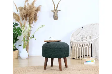Fredericton Sittpuff 45 cm - Grön - Möbler - Stolar & fåtöljer - Pall & puff - Sittpuff