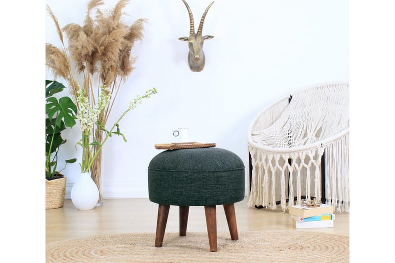 Fredericton Sittpuff 45 cm - Grön - Möbler - Stolar & fåtöljer - Pall & puff - Sittpuff