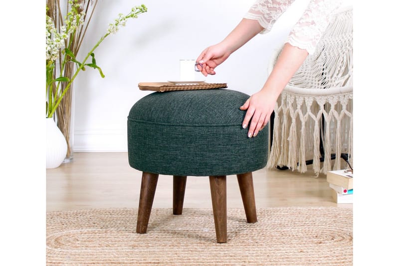 Fredericton Sittpuff 45 cm - Grön - Möbler - Stolar & fåtöljer - Pall & puff - Sittpuff