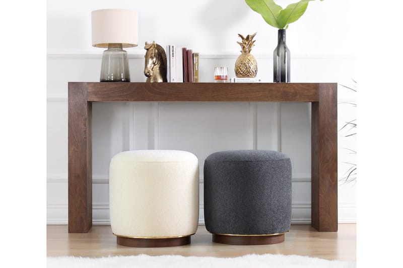 Galena Sittpuff 42 cm - Beige - Möbler - Stolar & fåtöljer - Pall & puff - Sittpuff