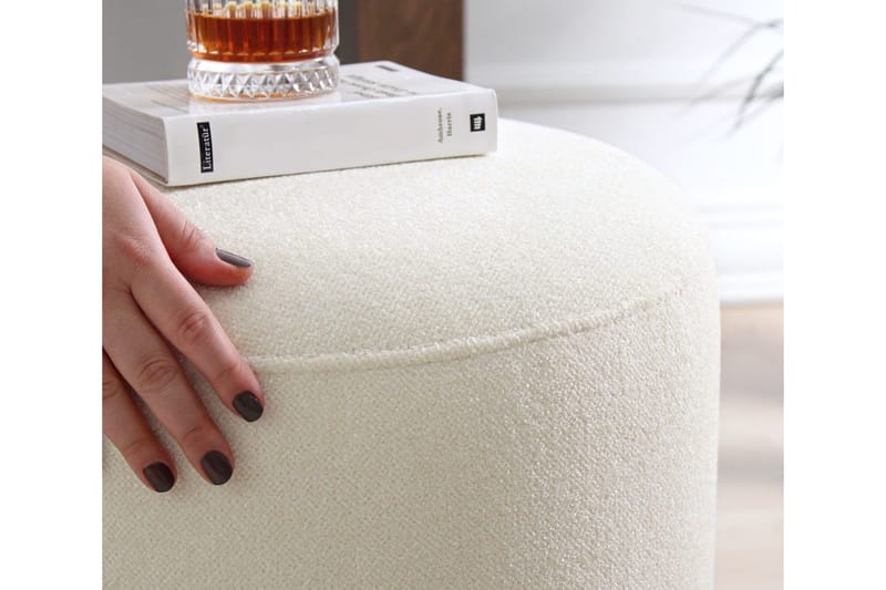 Galena Sittpuff 42 cm - Beige - Möbler - Stolar & fåtöljer - Pall & puff - Sittpuff
