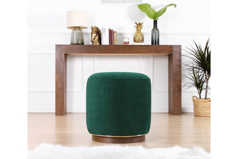 Galena Sittpuff 42 cm - Mörkgrön - Möbler - Stolar & fåtöljer - Pall & puff - Sittpuff