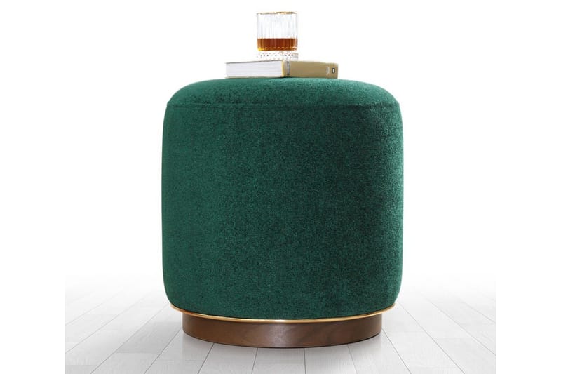 Galena Sittpuff 42 cm - Mörkgrön - Möbler - Stolar & fåtöljer - Pall & puff - Sittpuff