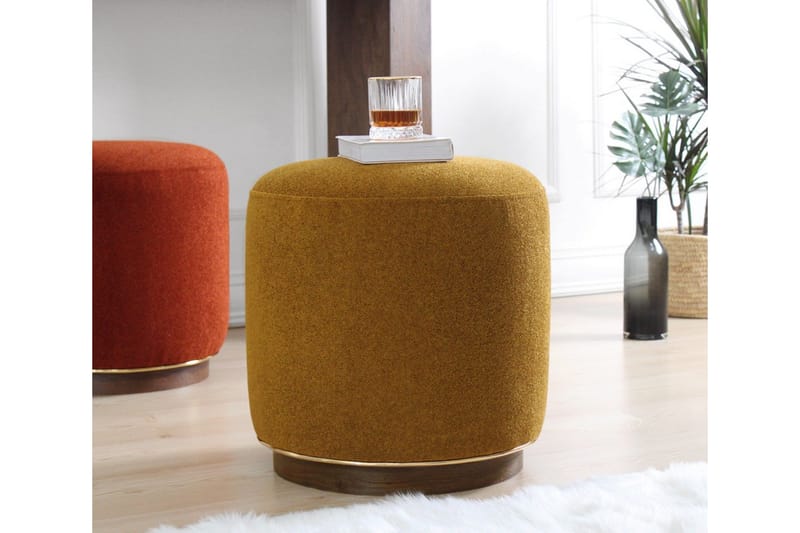 Galena Sittpuff 42 cm - Olivgrön - Möbler - Stolar & fåtöljer - Pall & puff - Sittpuff