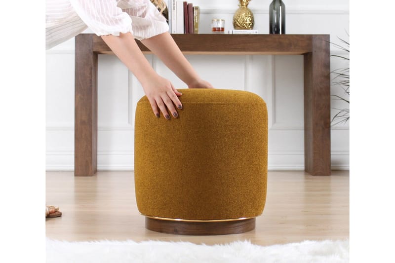 Galena Sittpuff 42 cm - Olivgrön - Möbler - Stolar & fåtöljer - Pall & puff - Sittpuff