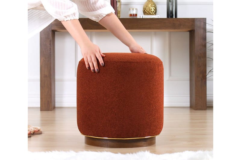 Galena Sittpuff 42 cm - Röd - Möbler - Stolar & fåtöljer - Pall & puff - Sittpuff