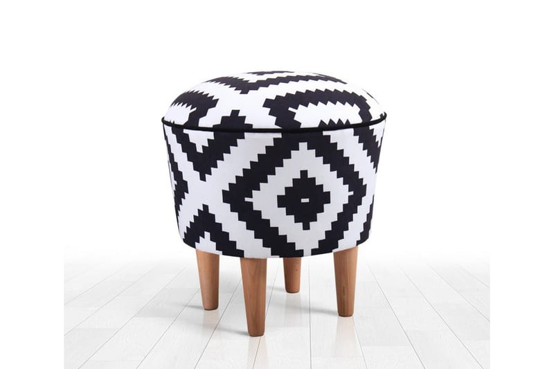 Galesburg Sittpuff 42 cm - Svart - Möbler - Stolar & fåtöljer - Pall & puff - Sittpuff