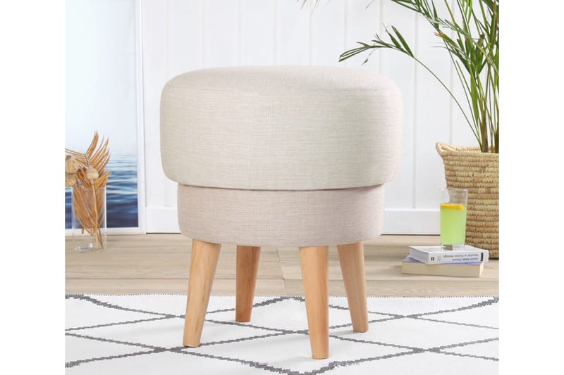 Giovas Sittpuff 47 cm, Cream