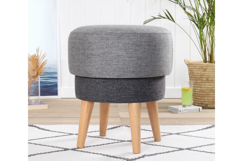 Giovas Sittpuff 47 cm - Grå - Möbler - Stolar & fåtöljer - Pall & puff - Sittpuff