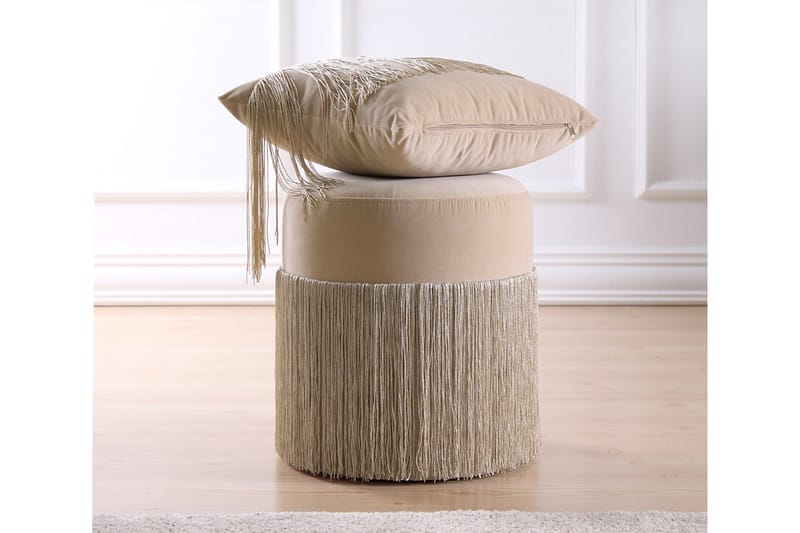 Glassboro Sittpuff 40 cm - Beige - Sittpuff