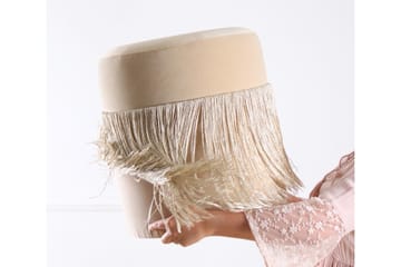 Glassboro Sittpuff 40 cm - Beige - Möbler - Stolar & fåtöljer - Pall & puff - Sittpuff