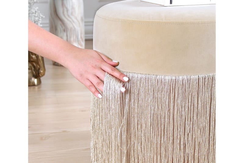 Glassboro Sittpuff 40 cm - Beige - Möbler - Stolar & fåtöljer - Pall & puff - Sittpuff