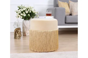 Glassboro Sittpuff 40 cm - Guld - Möbler - Stolar & fåtöljer - Pall & puff - Sittpuff