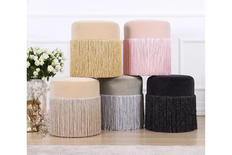Glassboro Sittpuff 40 cm - Guld - Möbler - Stolar & fåtöljer - Pall & puff - Sittpuff