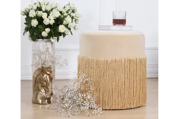 Glassboro Sittpuff 40 cm - Guld - Möbler - Stolar & fåtöljer - Pall & puff - Sittpuff