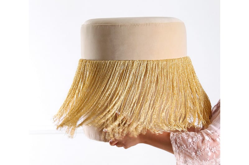Glassboro Sittpuff 40 cm - Guld - Möbler - Stolar & fåtöljer - Pall & puff - Sittpuff