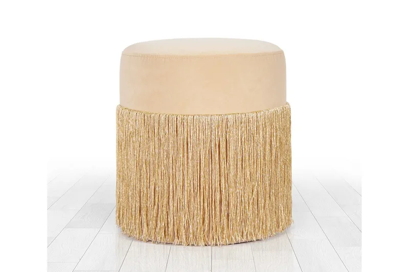 Glassboro Sittpuff 40 cm, Guld