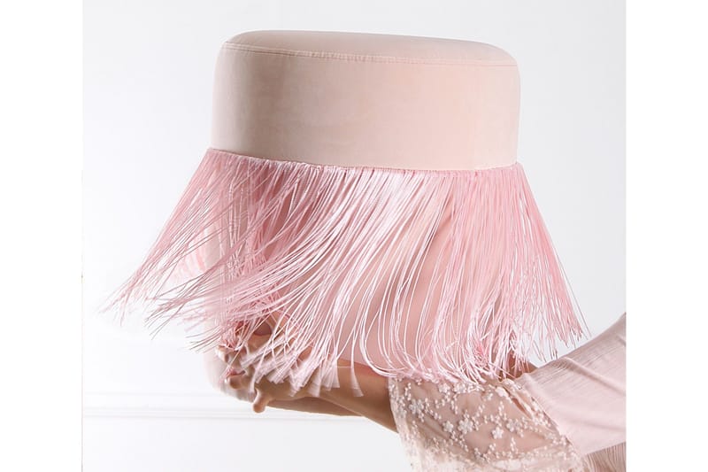 Glassboro Sittpuff 40 cm - Rosa - Möbler - Stolar & fåtöljer - Pall & puff - Sittpuff