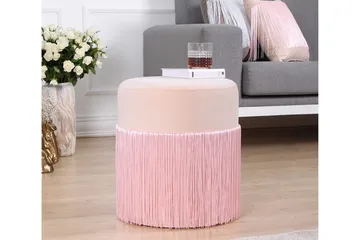 Glassboro Sittpuff 40 cm - Rosa - Möbler - Stolar & fåtöljer - Pall & puff - Sittpuff