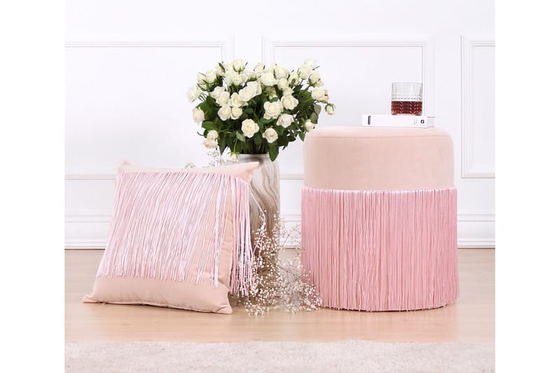Glassboro Sittpuff 40 cm - Rosa - Möbler - Stolar & fåtöljer - Pall & puff - Sittpuff