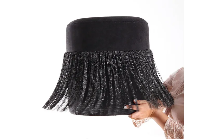 Glassboro Sittpuff 40 cm - Svart - Möbler - Stolar & fåtöljer - Pall & puff - Sittpuff