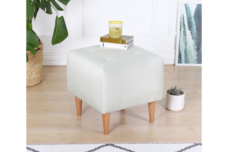Grants Sittpuff 43 cm - Beige - Möbler - Stolar & fåtöljer - Pall & puff - Sittpuff