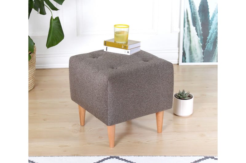 Grants Sittpuff 43 cm - Brun - Möbler - Stolar & fåtöljer - Pall & puff - Sittpuff