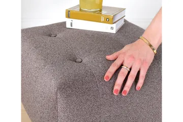 Grants Sittpuff 43 cm - Brun - Möbler - Stolar & fåtöljer - Pall & puff - Sittpuff