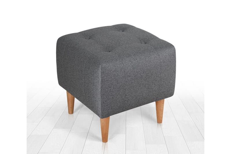 Grants Sittpuff 43 cm - Grå - Möbler - Stolar & fåtöljer - Pall & puff - Sittpuff