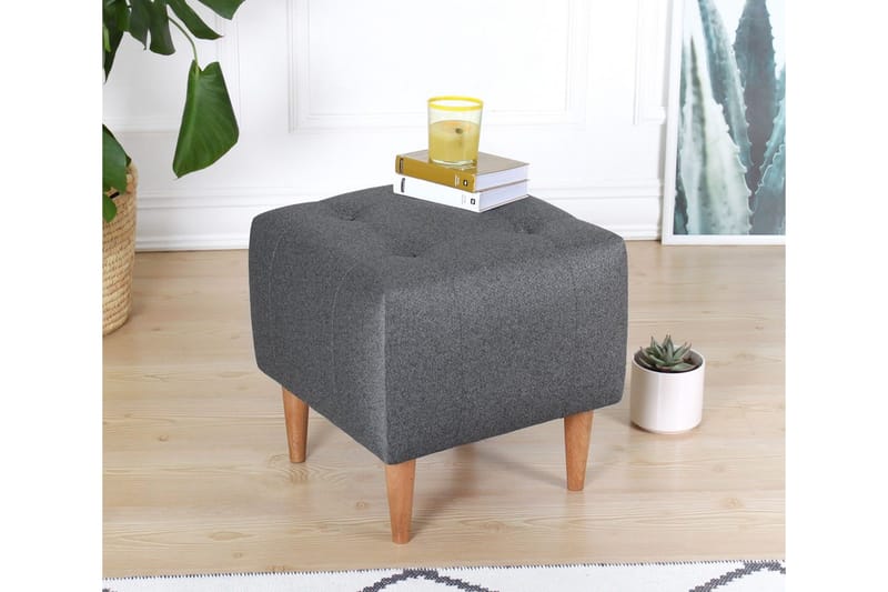 Grants Sittpuff 43 cm - Grå - Möbler - Stolar & fåtöljer - Pall & puff - Sittpuff