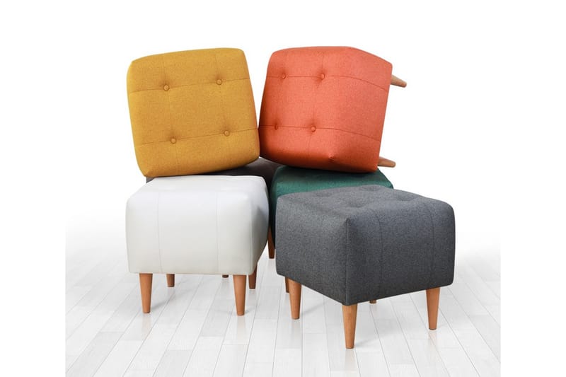 Grants Sittpuff 43 cm - Grön - Möbler - Stolar & fåtöljer - Pall & puff - Sittpuff