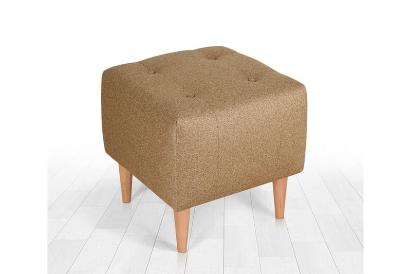 Grants Sittpuff 43 cm - Guld - Möbler - Stolar & fåtöljer - Pall & puff - Sittpuff