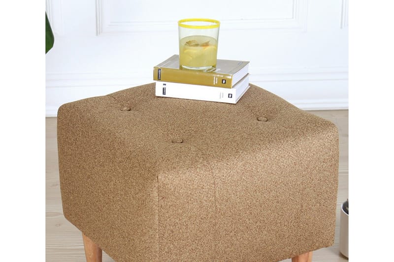 Grants Sittpuff 43 cm - Guld - Möbler - Stolar & fåtöljer - Pall & puff - Sittpuff