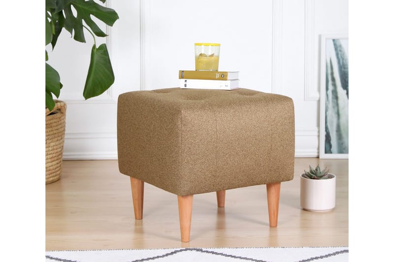 Grants Sittpuff 43 cm - Guld - Möbler - Stolar & fåtöljer - Pall & puff - Sittpuff