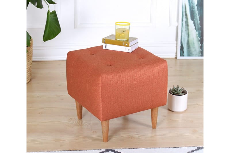 Grants Sittpuff 43 cm - Orange - Möbler - Stolar & fåtöljer - Pall & puff - Sittpuff