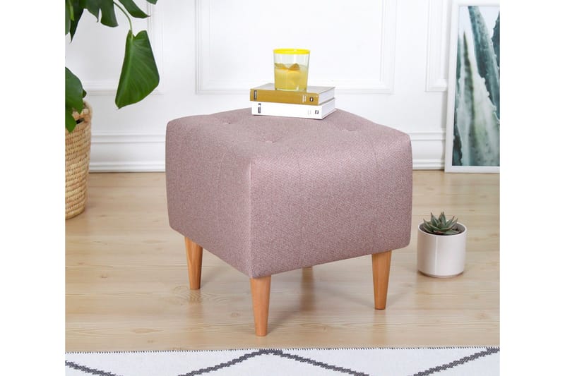 Grants Sittpuff 43 cm - Rosa - Möbler - Stolar & fåtöljer - Pall & puff - Sittpuff