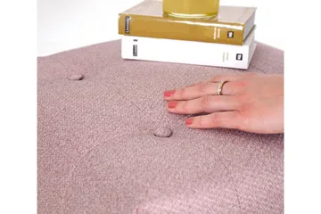 Grants Sittpuff 43 cm - Rosa - Möbler - Stolar & fåtöljer - Pall & puff - Sittpuff