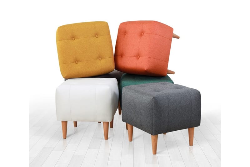 Grants Sittpuff 43 cm - Rosa - Möbler - Stolar & fåtöljer - Pall & puff - Sittpuff