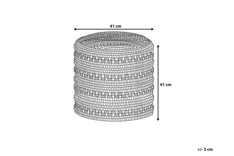 Guntur Sittpuff 41 cm - Vit - Möbler - Stolar & fåtöljer - Pall & puff - Sittpuff