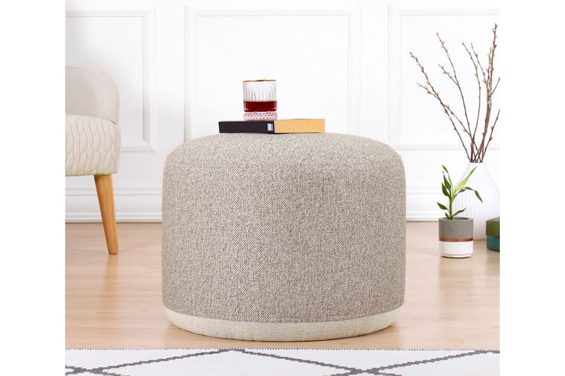 Harrodsburg Sittpuff 51 cm - Beige - Möbler - Stolar & fåtöljer - Pall & puff - Sittpuff