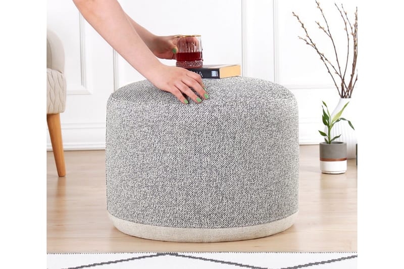 Harrodsburg Sittpuff 51 cm - Grå - Möbler - Stolar & fåtöljer - Pall & puff - Sittpuff