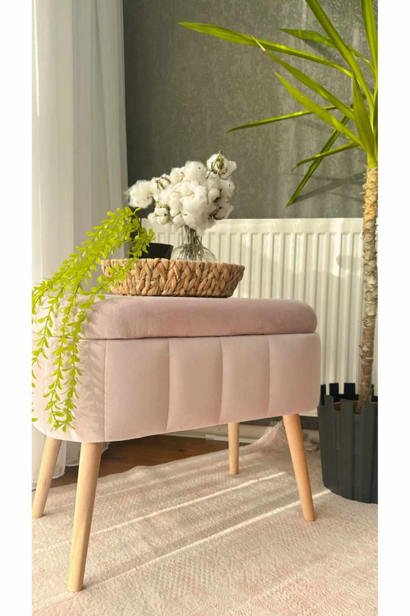 Heba Sittpuff med förvaring 60 cm - Möbler - Stolar & fåtöljer - Pall & puff - Sittpuff